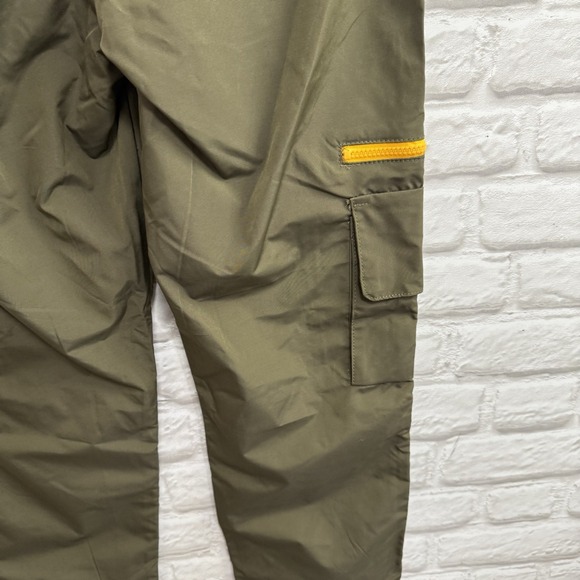 Rue 21 Nylon Cargo Pants Mens Small Straight Leg 8 Pockets Army Green Pants New - Picture 13 of 16